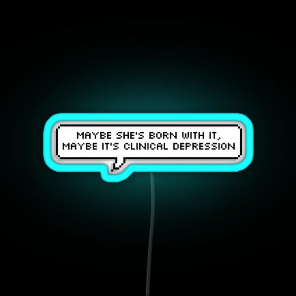 Trixie Mattel Pixel Speech Bubble Quote RGB Neon Sign