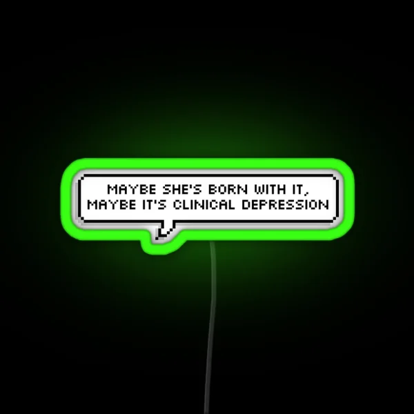 Trixie Mattel Pixel Speech Bubble Quote RGB Neon Sign