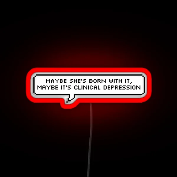 Trixie Mattel Pixel Speech Bubble Quote RGB Neon Sign