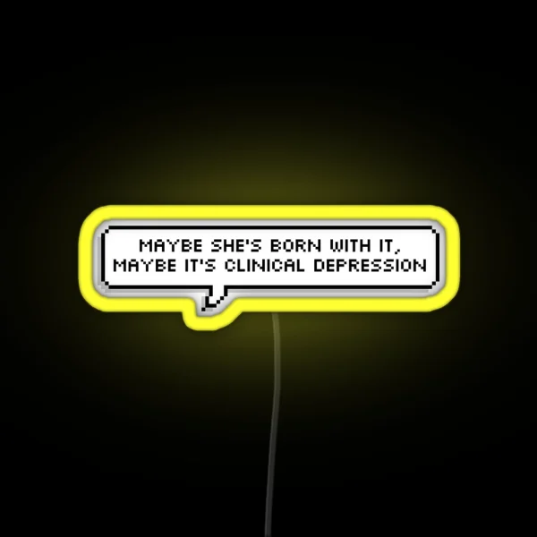 Trixie Mattel Pixel Speech Bubble Quote RGB Neon Sign