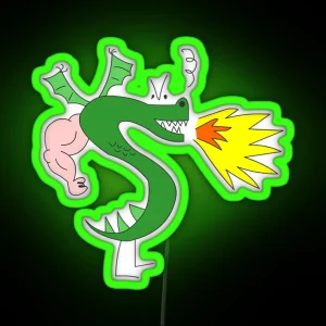 Trogdor Cute Dragon Homestar Runner RGB Neon Sign