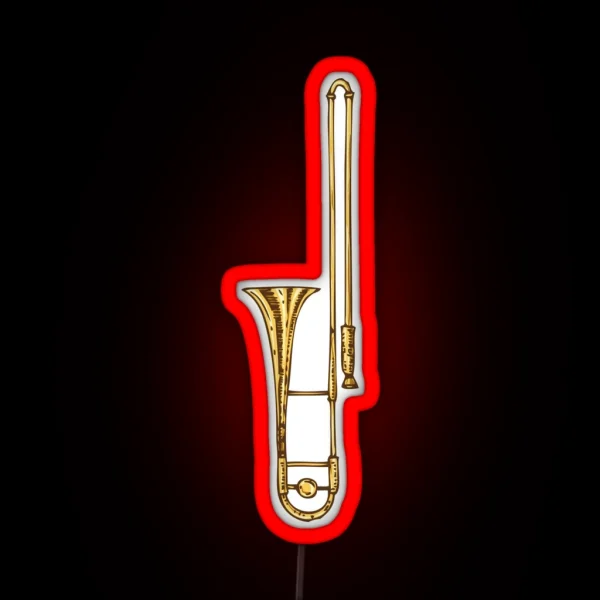 Trombone RGB Neon Sign