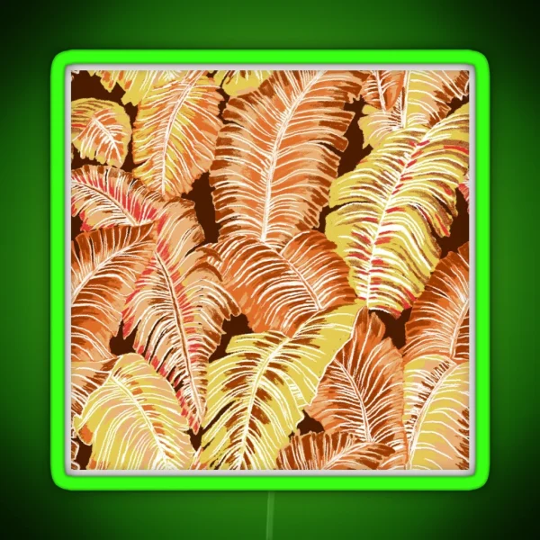 Tropical Forest Fall RGB Neon Sign