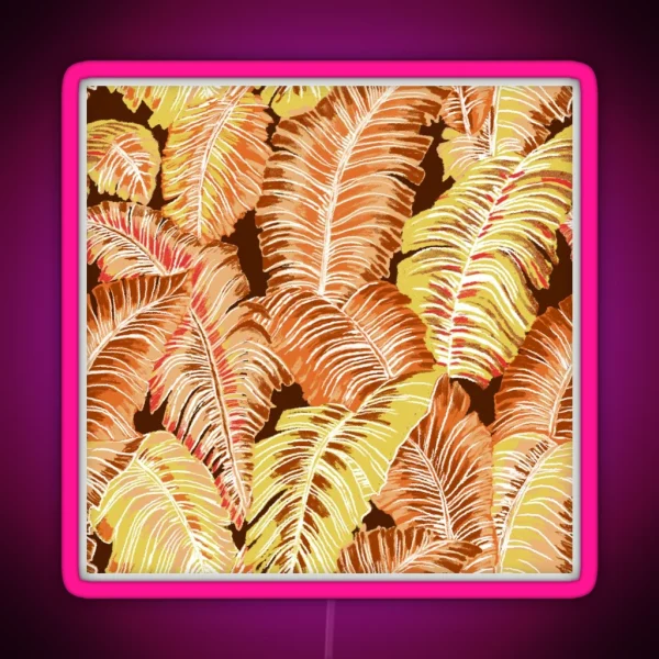 Tropical Forest Fall RGB Neon Sign