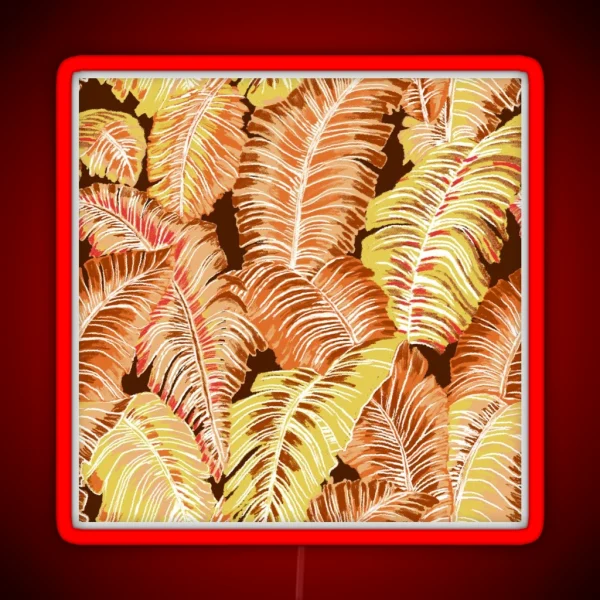 Tropical Forest Fall RGB Neon Sign