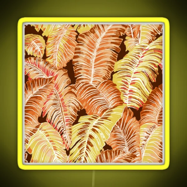 Tropical Forest Fall RGB Neon Sign