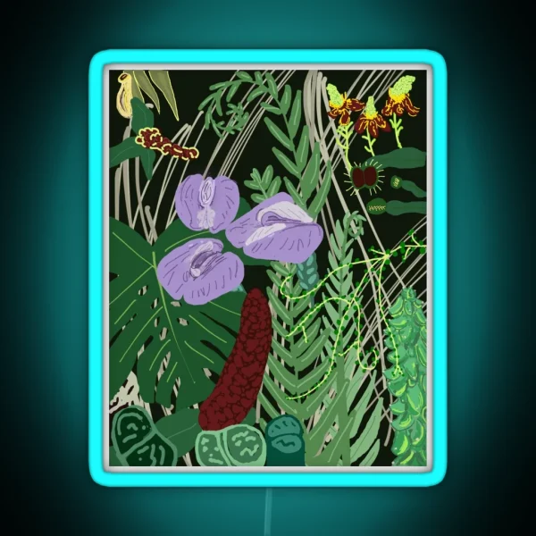 Tropical Plants IYKYK RGB Neon Sign
