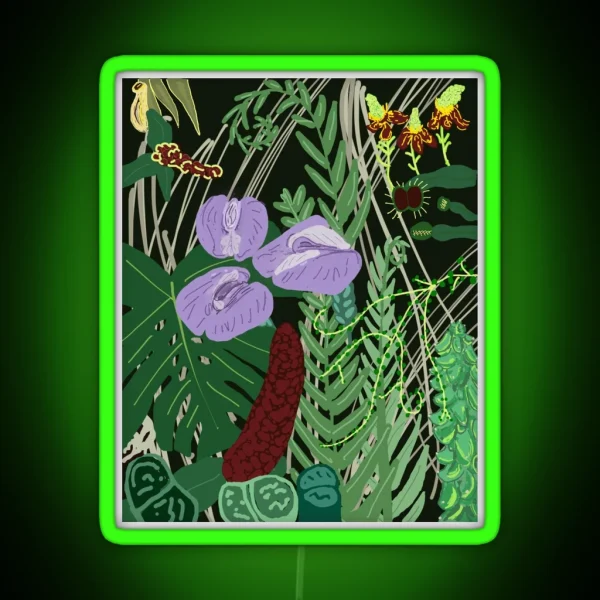 Tropical Plants IYKYK RGB Neon Sign