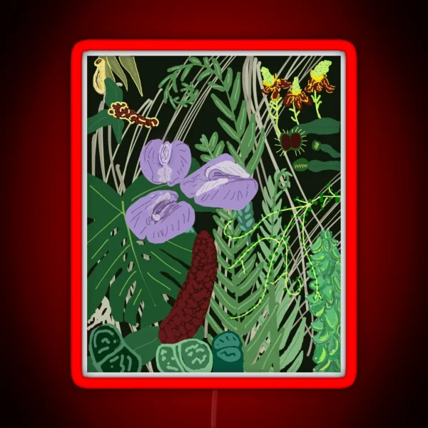 Tropical Plants IYKYK RGB Neon Sign