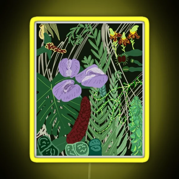 Tropical Plants IYKYK RGB Neon Sign