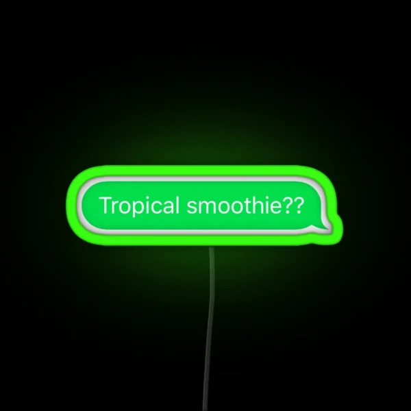Tropical Smoothie RGB Neon Sign