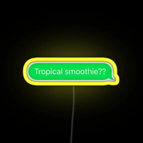 Tropical Smoothie RGB Neon Sign