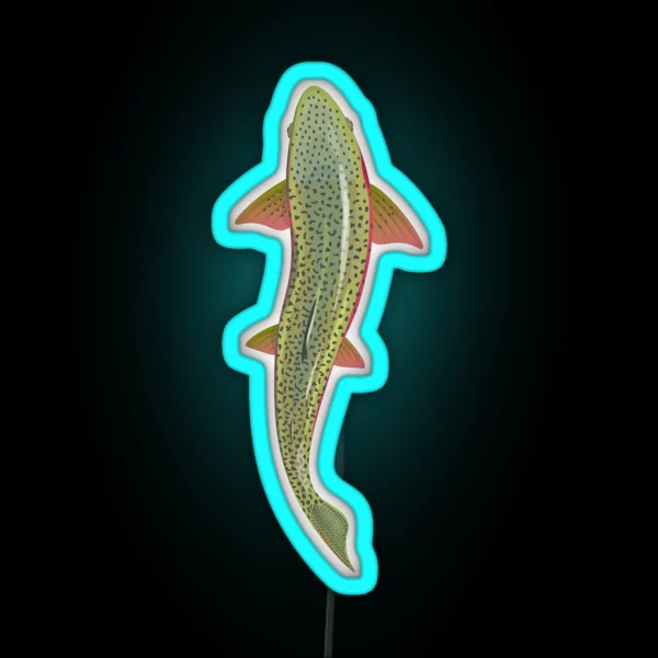 Trout From Above RGB Neon Sign