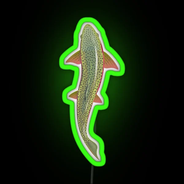 Trout From Above RGB Neon Sign