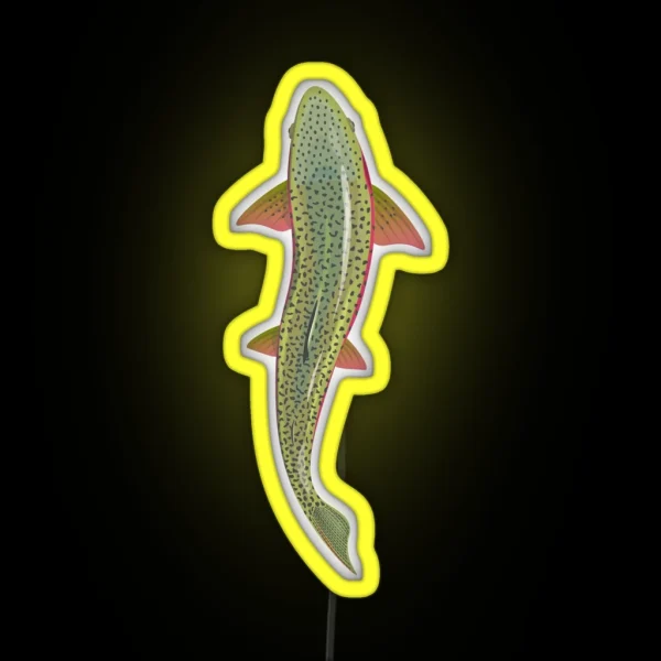 Trout From Above RGB Neon Sign