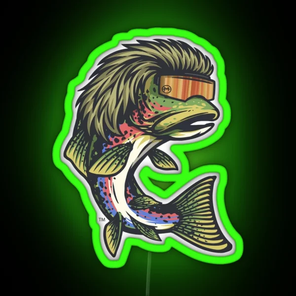 Trout Mullet RGB Neon Sign