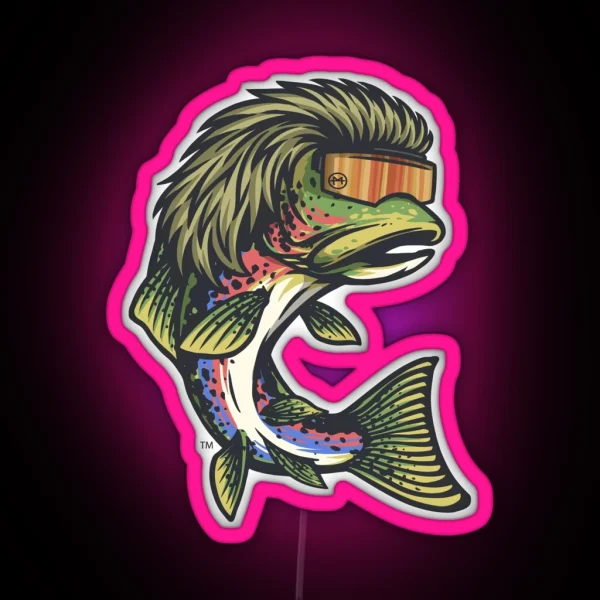 Trout Mullet RGB Neon Sign