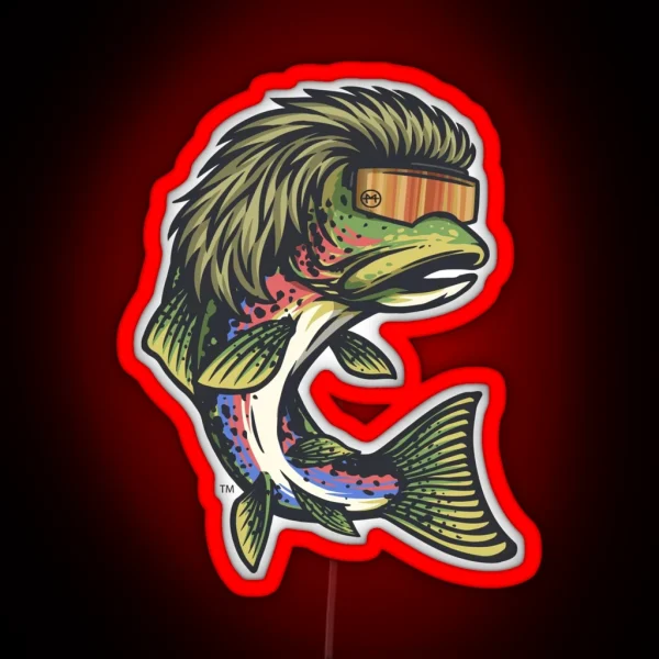 Trout Mullet RGB Neon Sign
