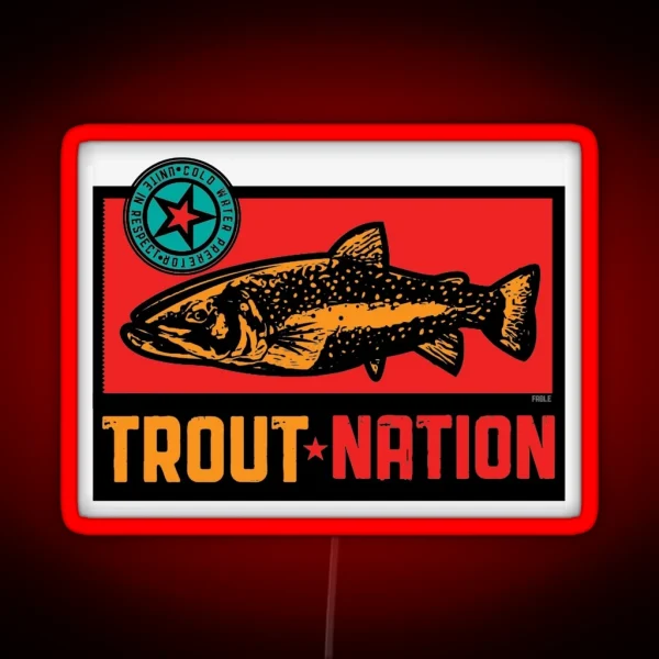 Trout Nation RGB Neon Sign