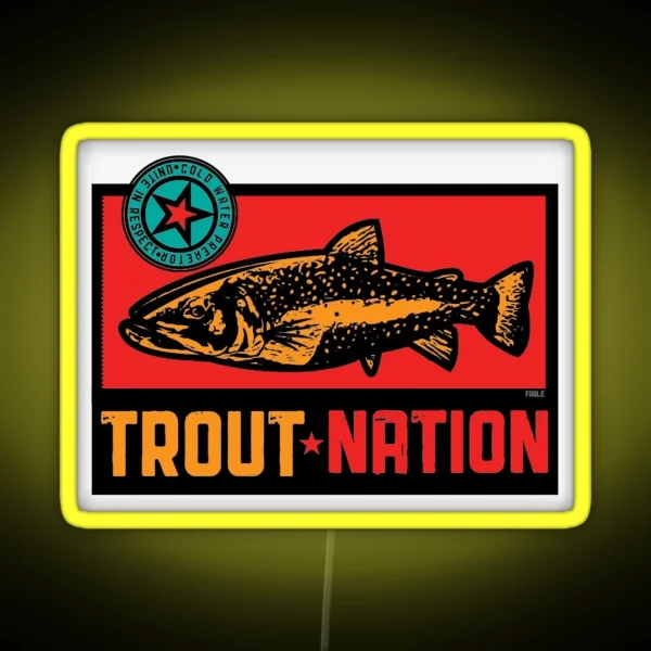 Trout Nation RGB Neon Sign