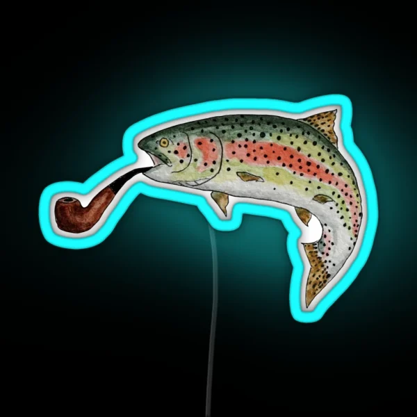 Trout Pipe RGB Neon Sign