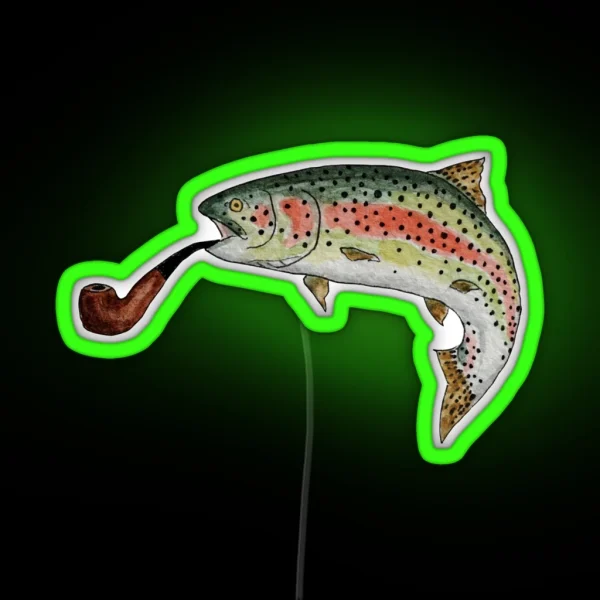 Trout Pipe RGB Neon Sign