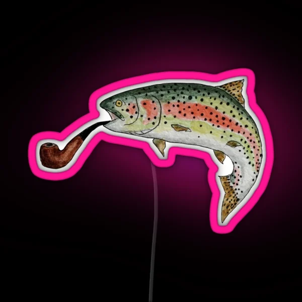 Trout Pipe RGB Neon Sign