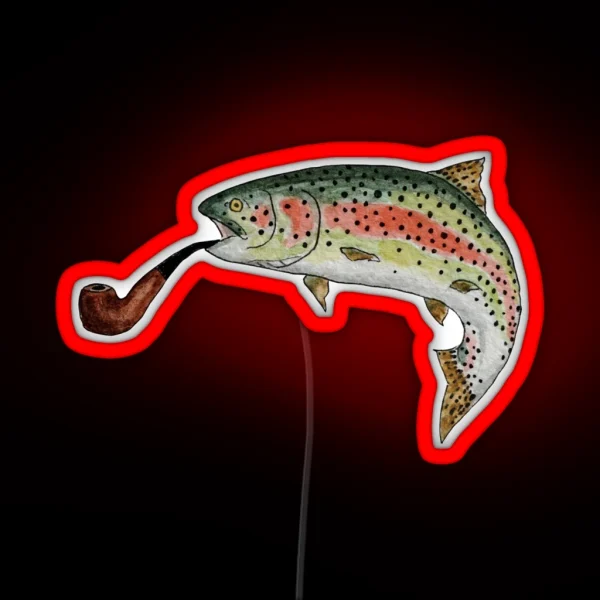 Trout Pipe RGB Neon Sign