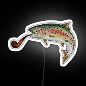 Trout Pipe RGB Neon Sign