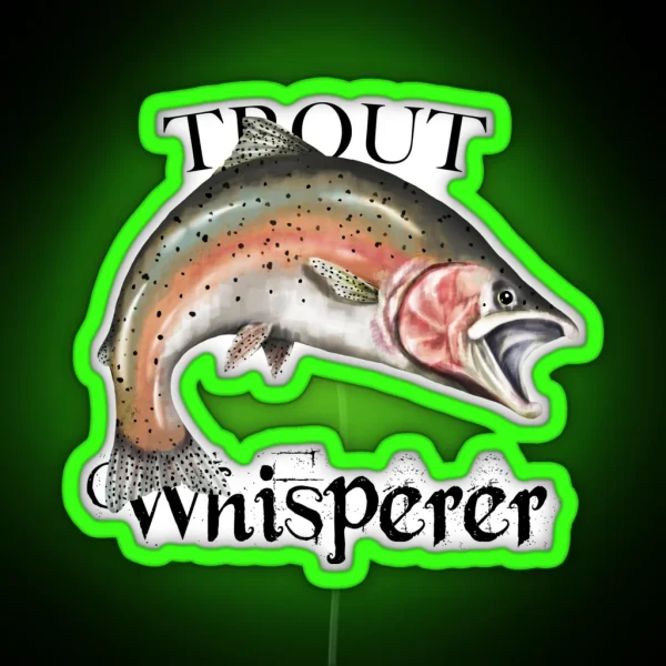 Trout Whisperer RGB Neon Sign