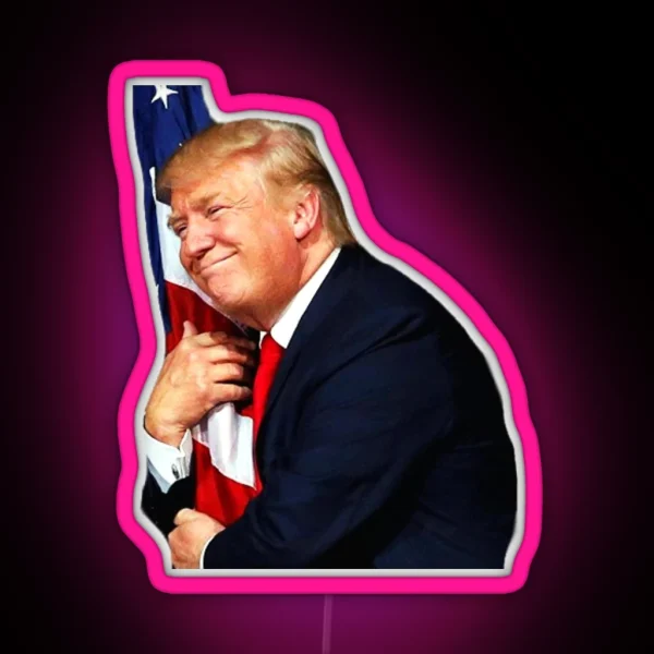 Trump Loves America RGB Neon Sign