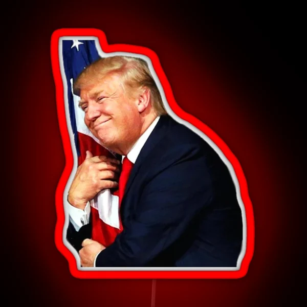 Trump Loves America RGB Neon Sign