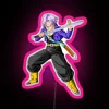 Neon Dragon Ball Z Trunk's LED Sign with Pink Accents