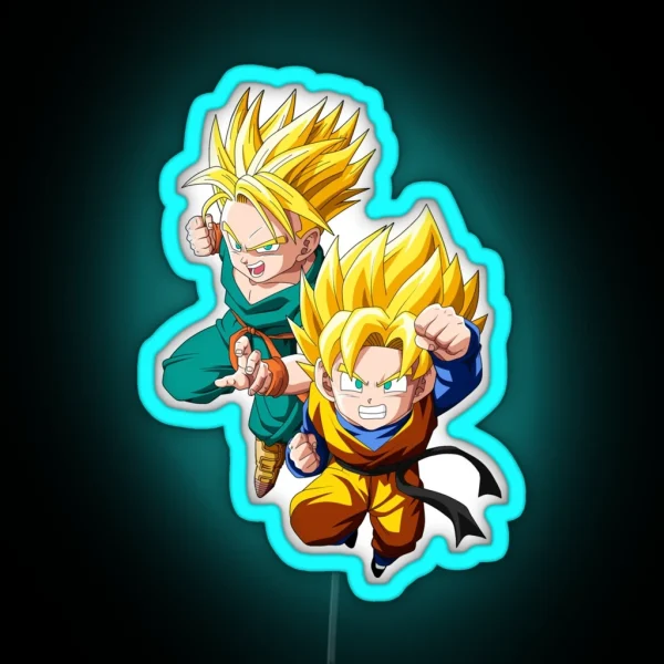 Trunks Goten RGB Neon Sign