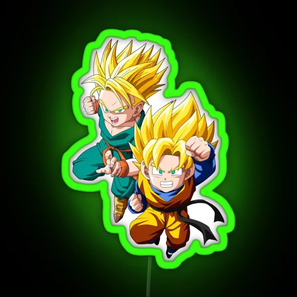 Trunks Goten RGB Neon Sign