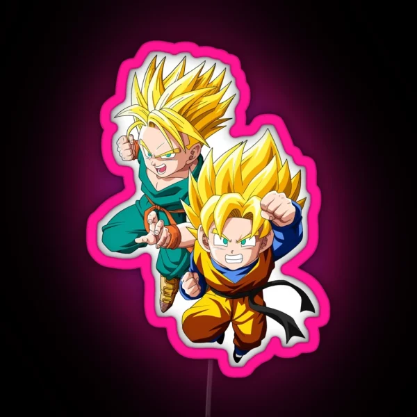 Trunks Goten RGB Neon Sign