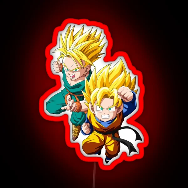Trunks Goten RGB Neon Sign