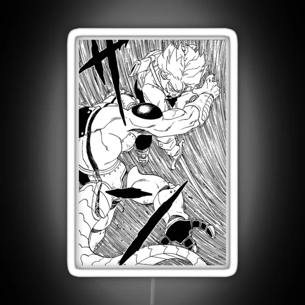 Trunks Slicing Frieza RGB Neon Sign