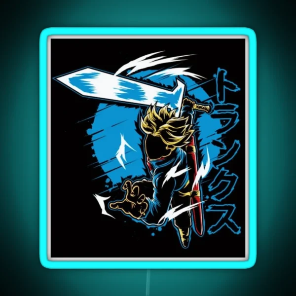 Trunks Super Saiyan Rage Dragonball Super RGB Neon Sign