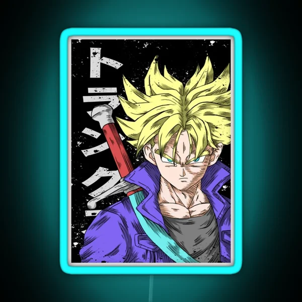 Trunks Super Saiyan RGB Neon Sign
