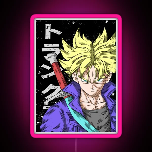 Trunks Super Saiyan RGB Neon Sign