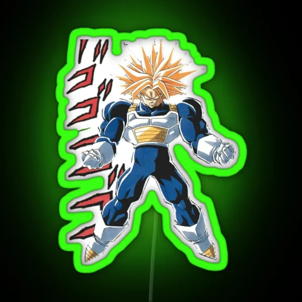 Trunks Super Sayan Manga RGB Neon Sign
