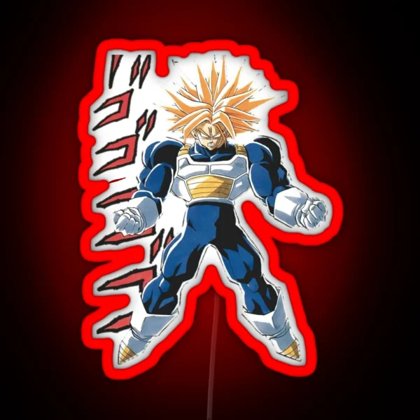 Trunks Super Sayan Manga RGB Neon Sign