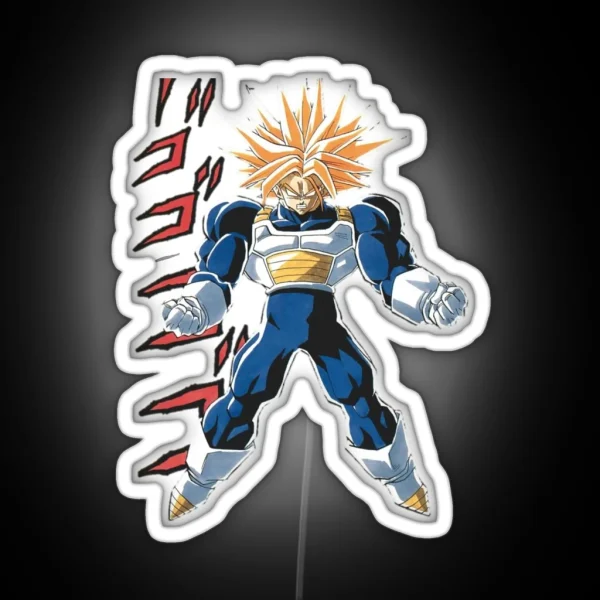 Trunks Super Sayan Manga RGB Neon Sign