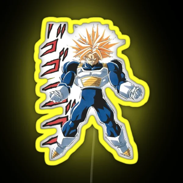 Trunks Super Sayan Manga RGB Neon Sign