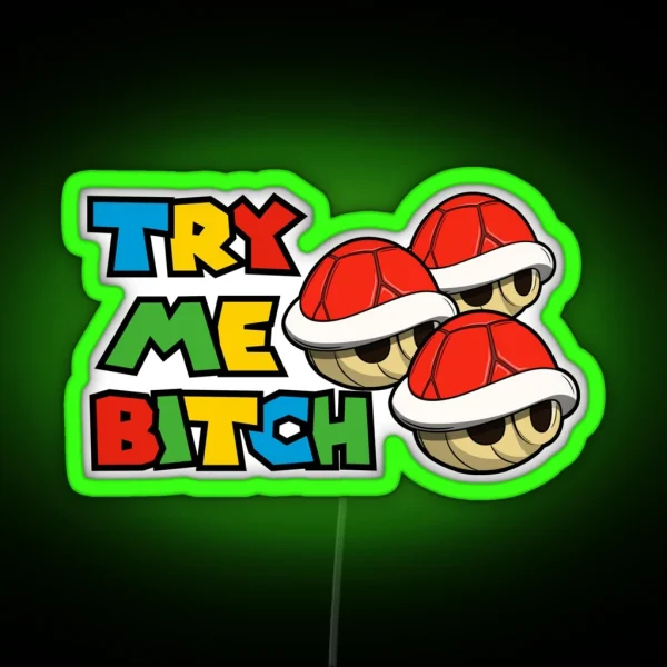Try Me Red Shells RGB Neon Sign