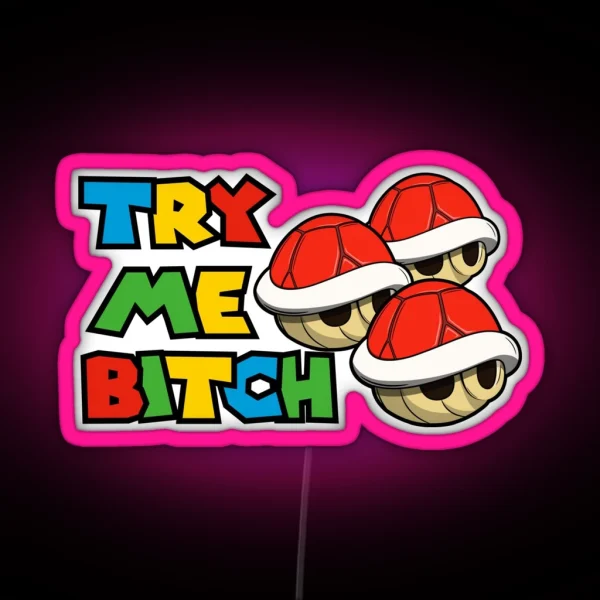 Try Me Red Shells RGB Neon Sign