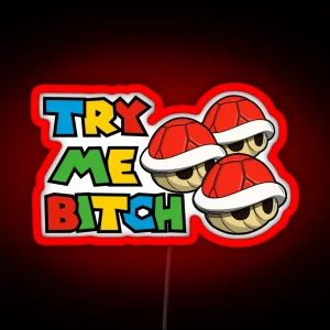 Try Me Red Shells RGB Neon Sign