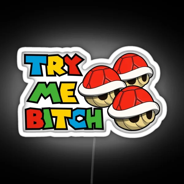 Try Me Red Shells RGB Neon Sign