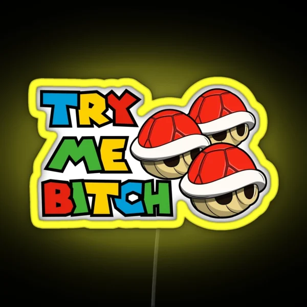 Try Me Red Shells RGB Neon Sign